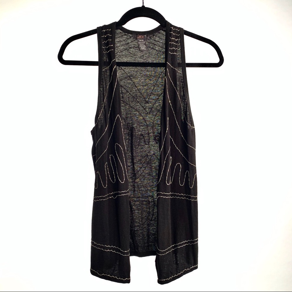 Dex Black Chained Vest
